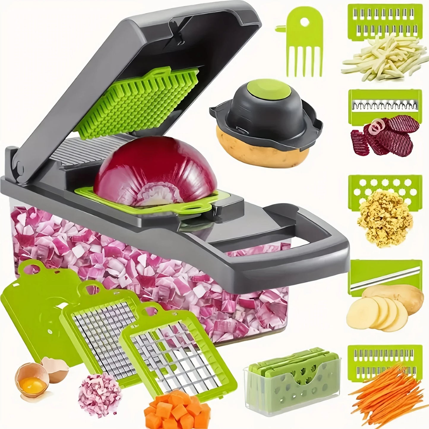 16-in-1 Manual Vegetable Chopper