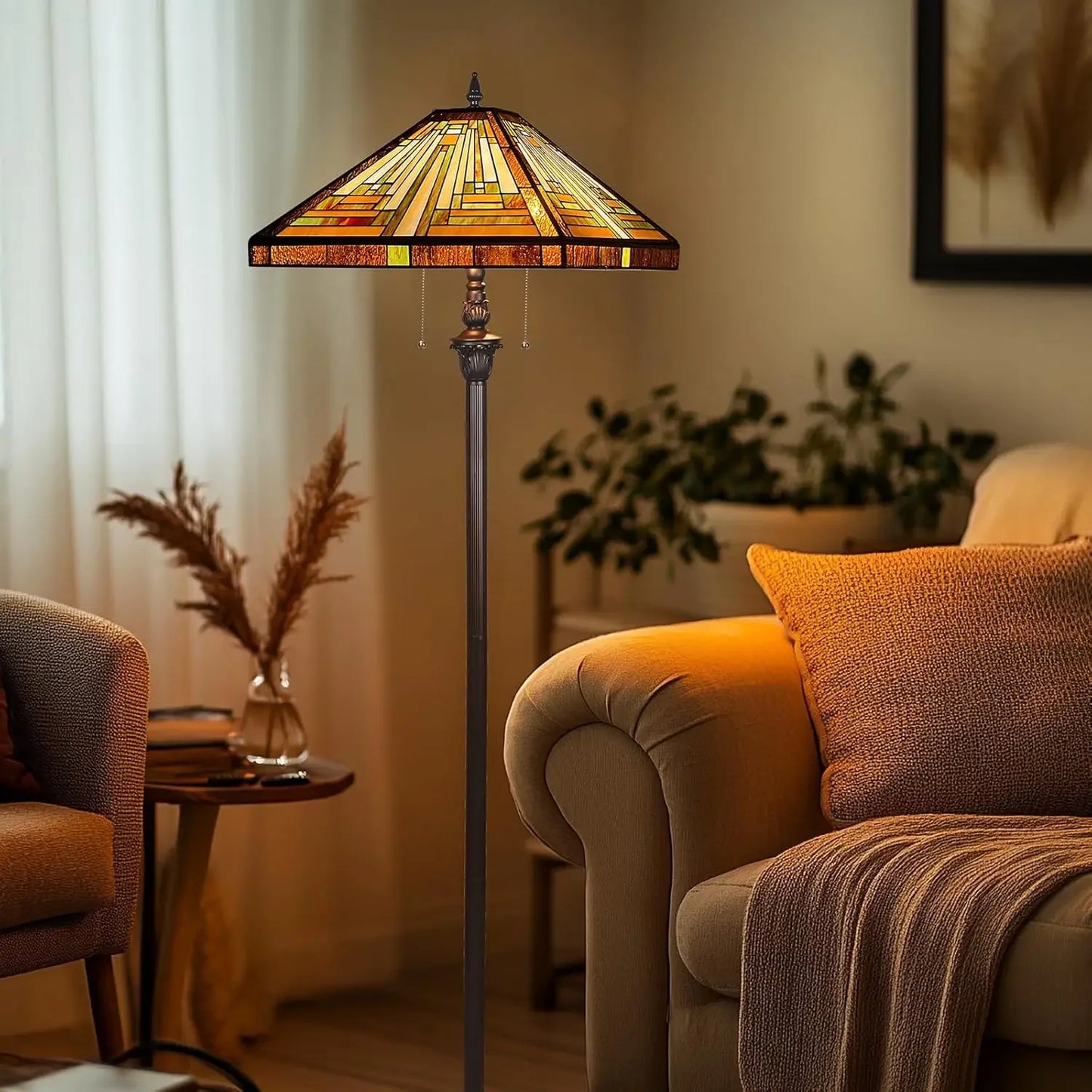 Tiffany Lamp Stained Glass Floor Lamp