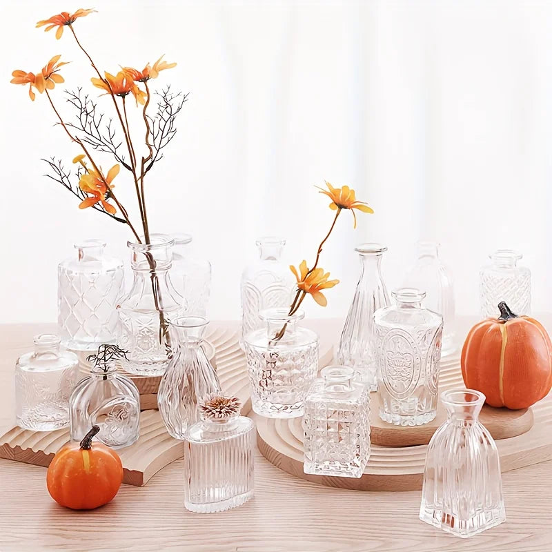 30Pcs Vase Set, Small Vases Glass Bud Vases