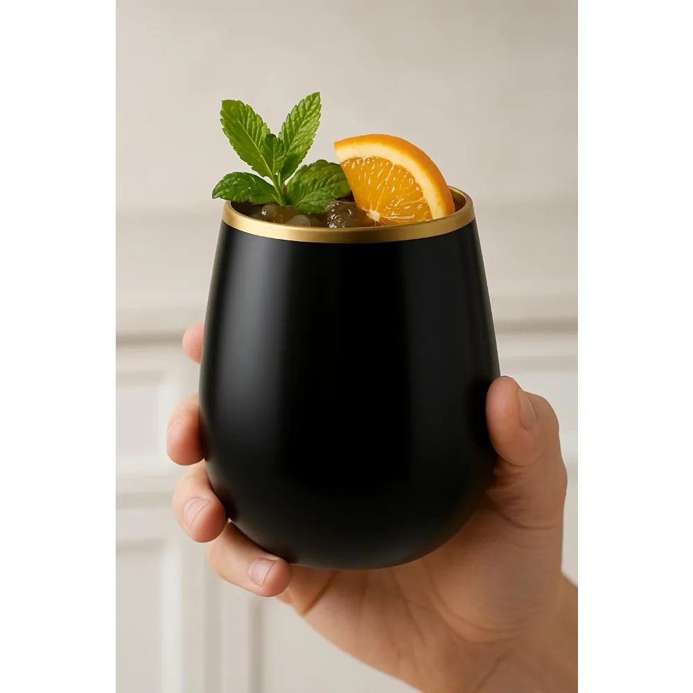 Unbreakable Stemless Plastic Wine Glasses 40