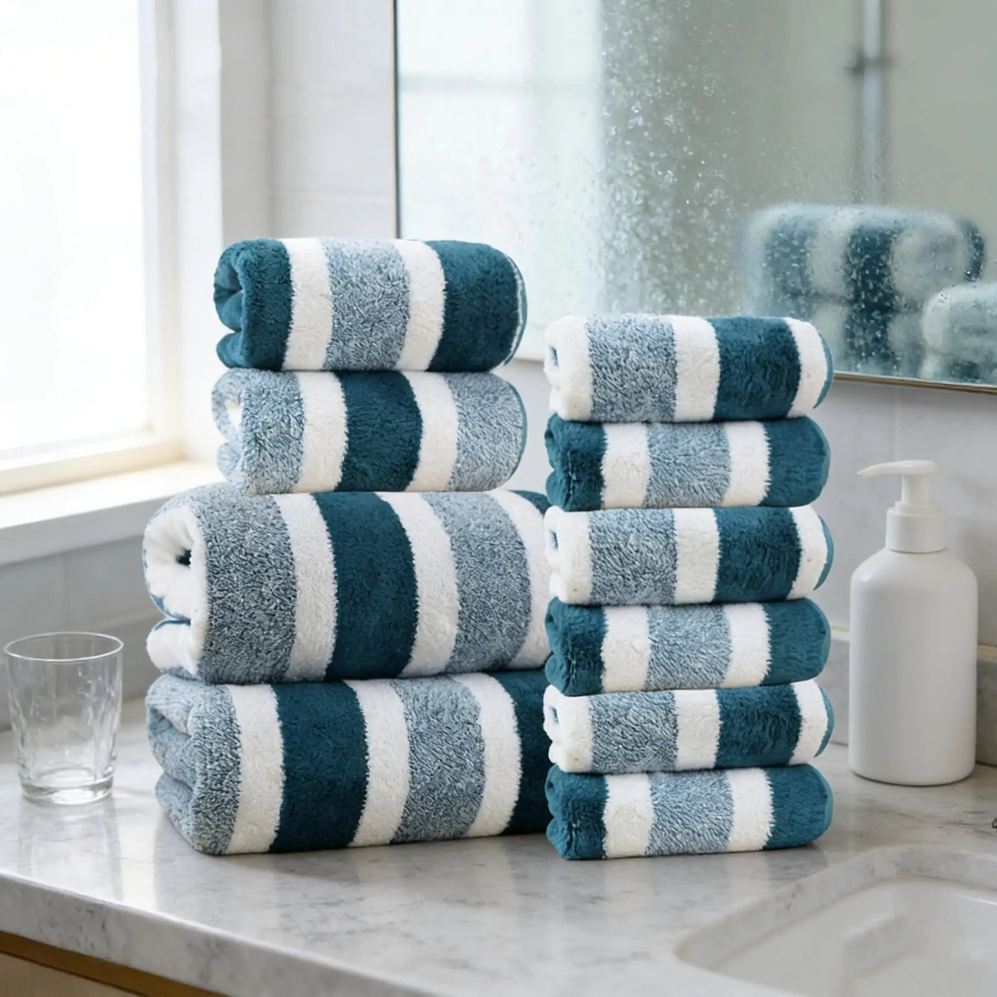 18pcs Luxury Bath Towels Set