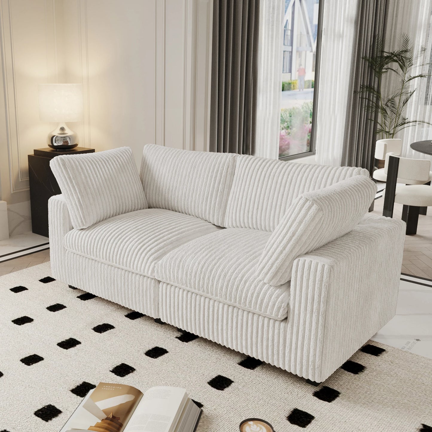 78" Cloud Sectional Couch Soft Deep