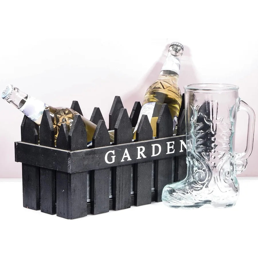 Set Of 2 Glass Boot Mugs