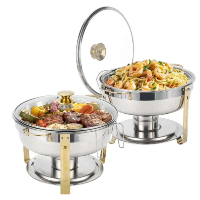 2/4/6 Pack Stainless Steel Chafing Dish