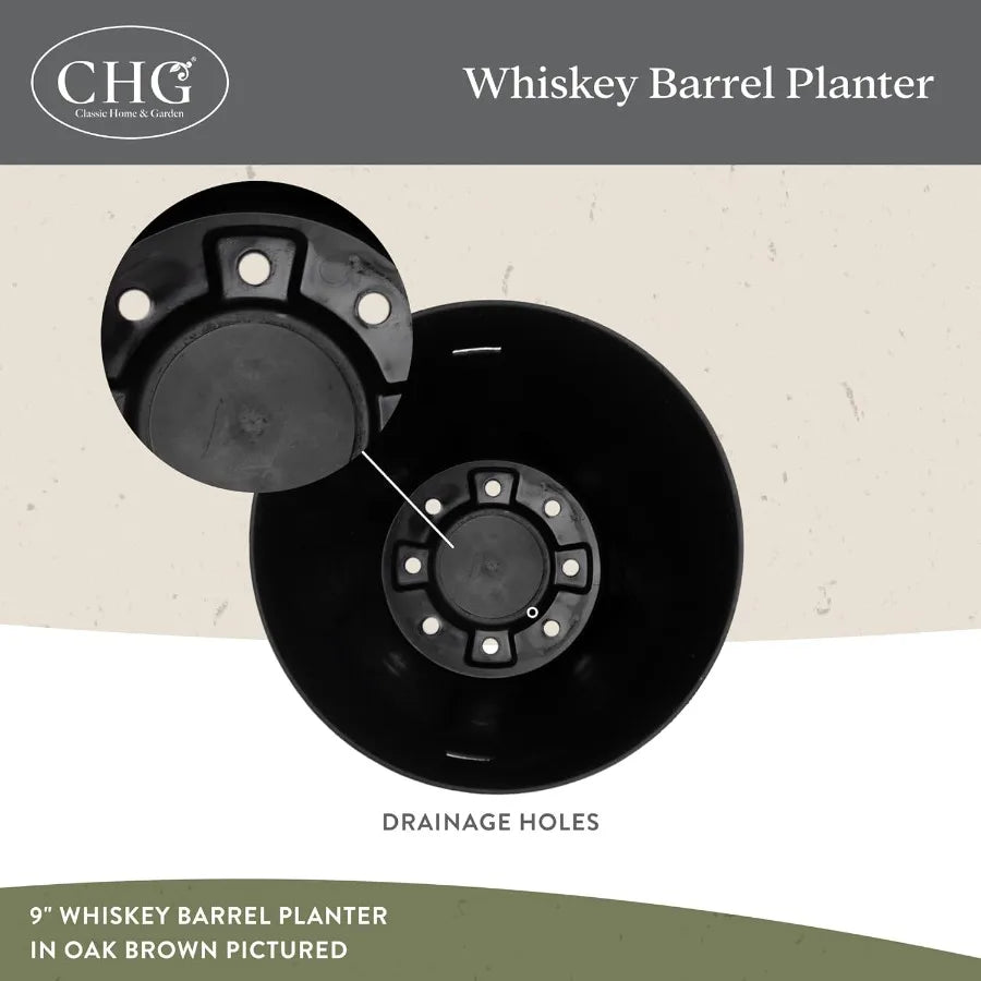 Whiskey Barrel Planters