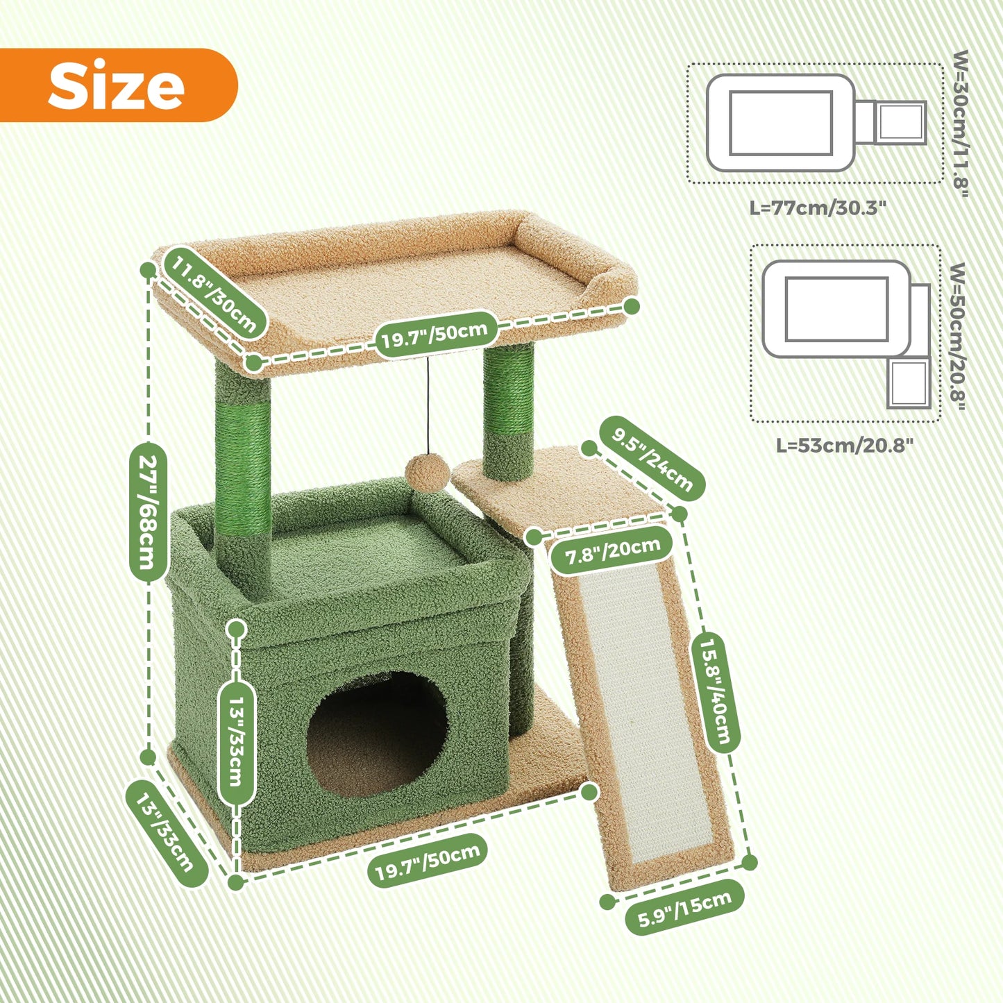 Small Cat Tree for Indoor Cat