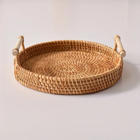 1Pc Handcrafted Natural Rattan