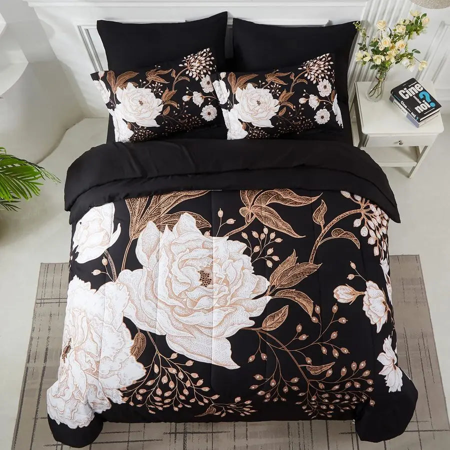 7 Piece Bed In A Bag King Size Comforter Set