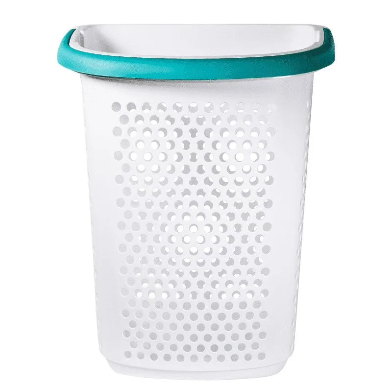 2 Bushel Rolling Plastic Laundry Hamper