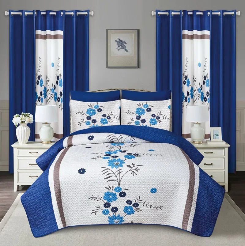 10 Pcs Printed Bedspread Set