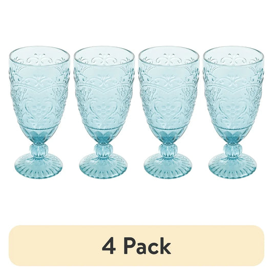 Amelia Teal Goblet Set of 4
