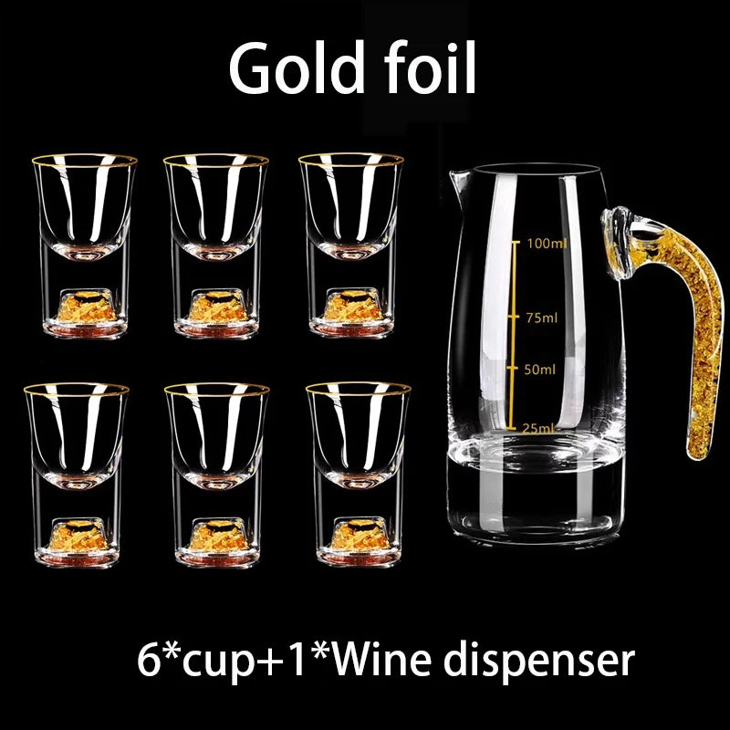 7pcs Crystal Glass Set