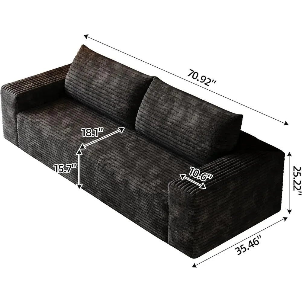 71" 3-Seater Love Seat Sofa