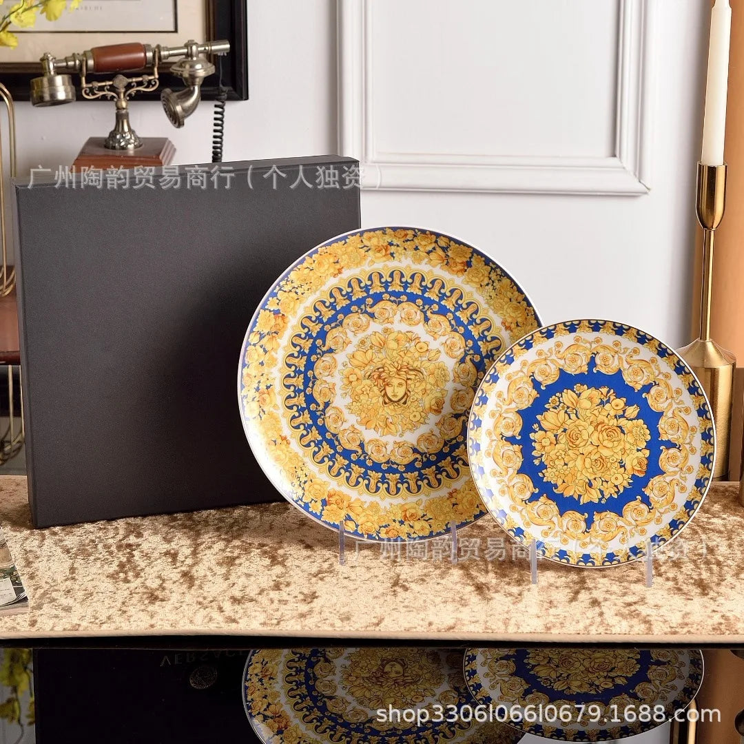 European Luxury Western Dinner Plate Set