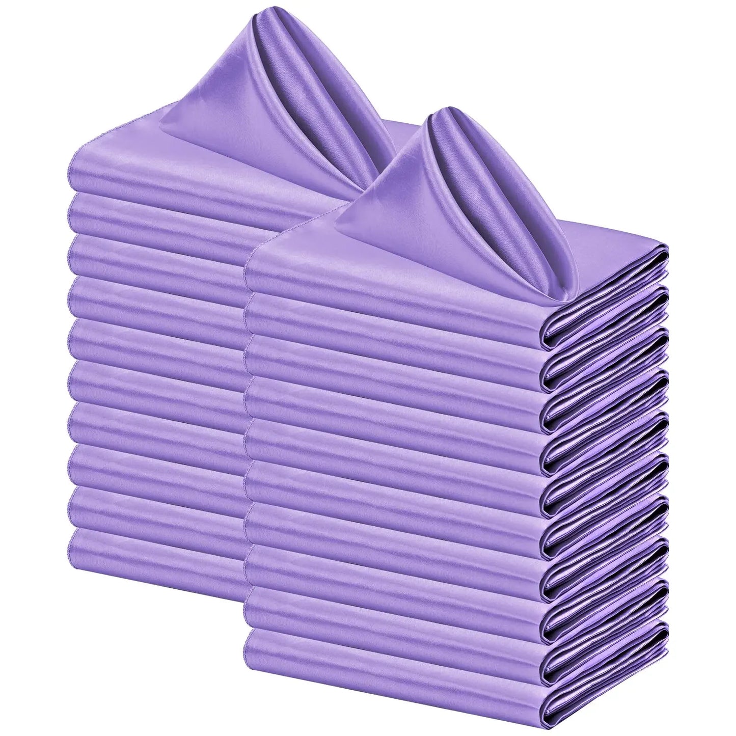 24 Pcs Satin Square Table Napkins