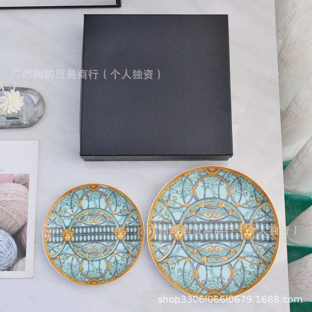 European Luxury Western Dinner Plate Set