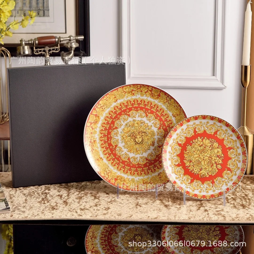 European Luxury Western Dinner Plate Set