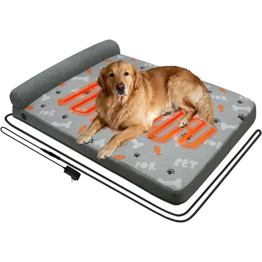 Electric Heating Arthritis Orthopedic Dog Bed