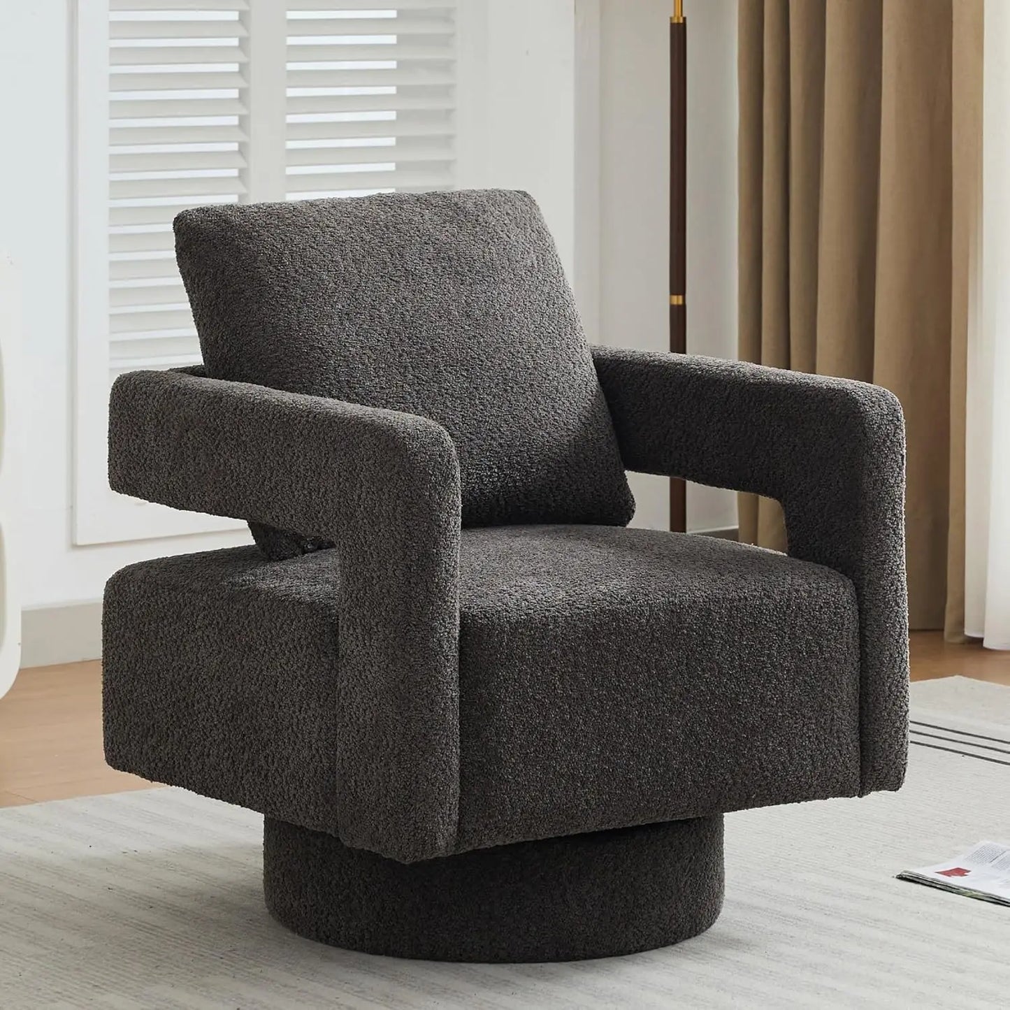 Upholstered Swivel Accent Chair Set Of 2
