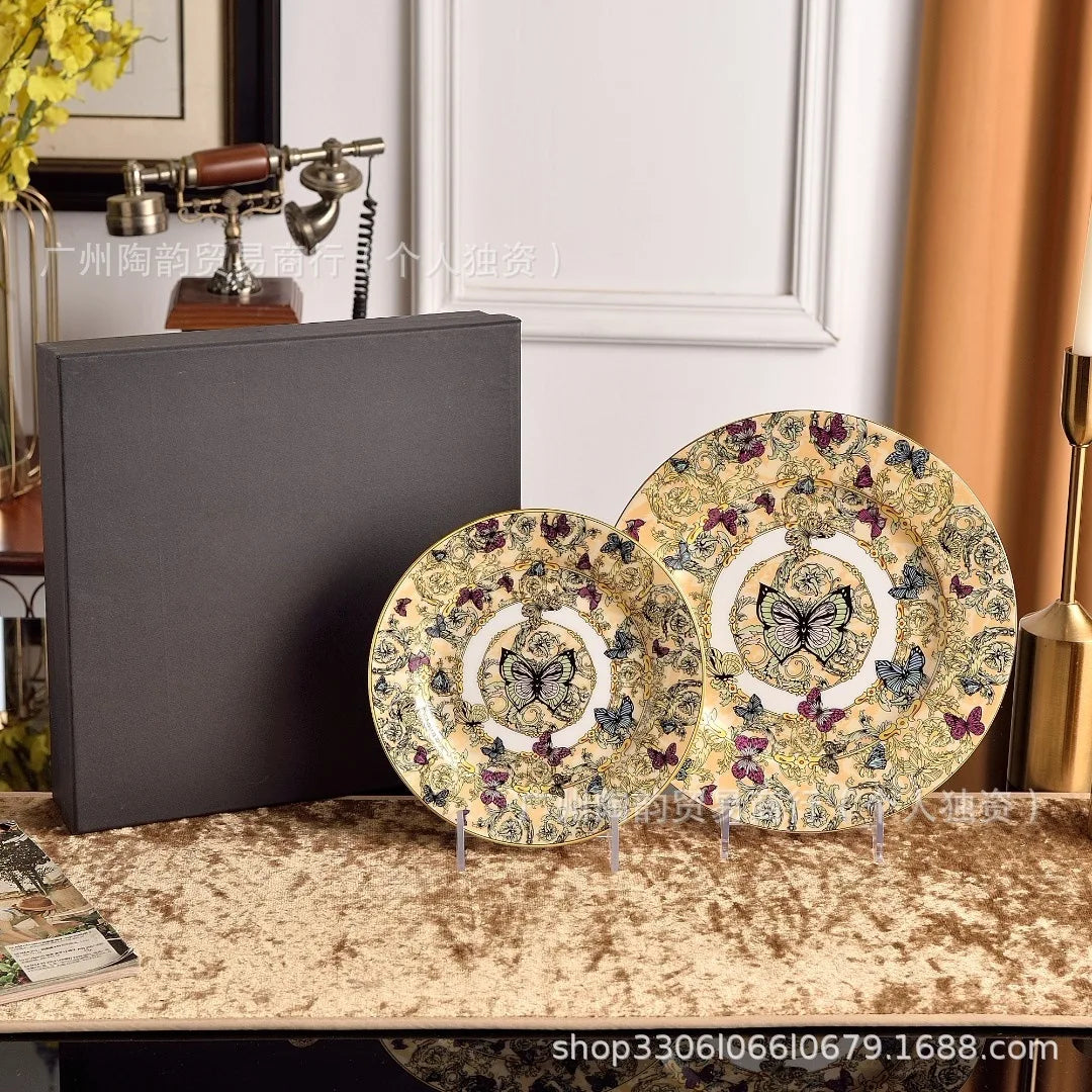 European Luxury Western Dinner Plate Set