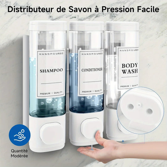 Wall-Mounted Soap Dispenser, Shower Gel Dispenser
