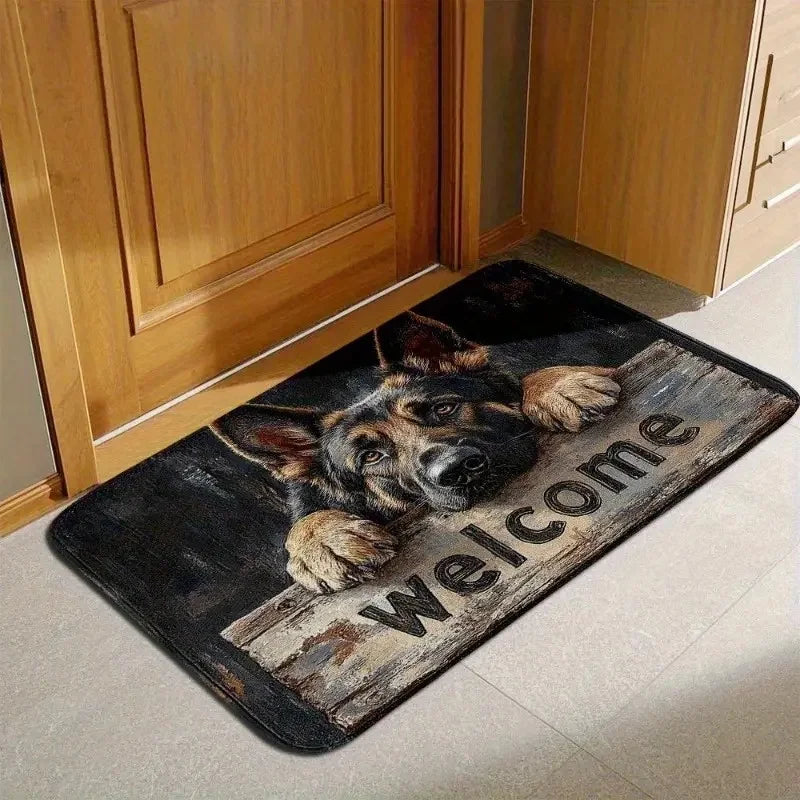 German Shepherd Welcome Mat