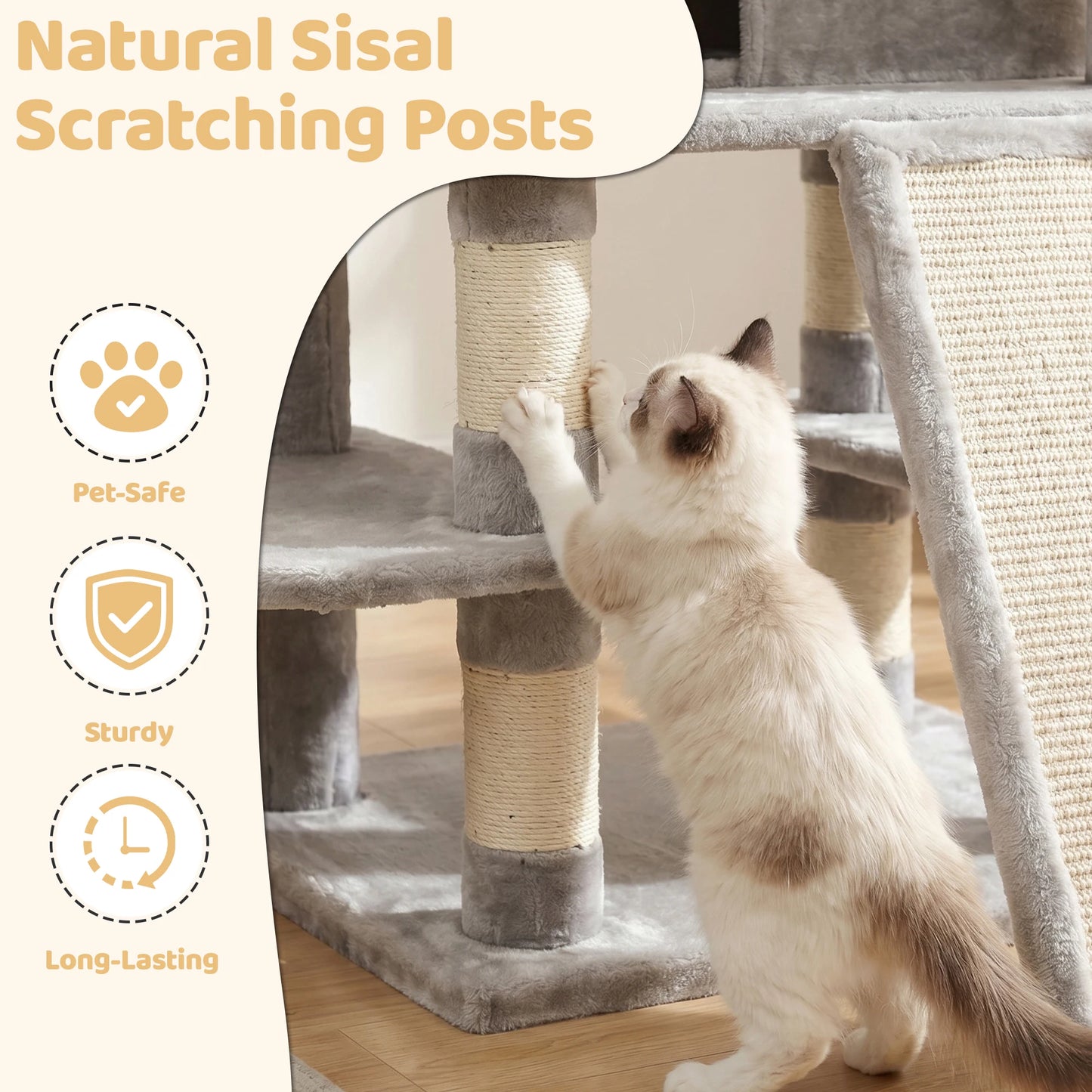 Large Multi Level Cat Tree Tower