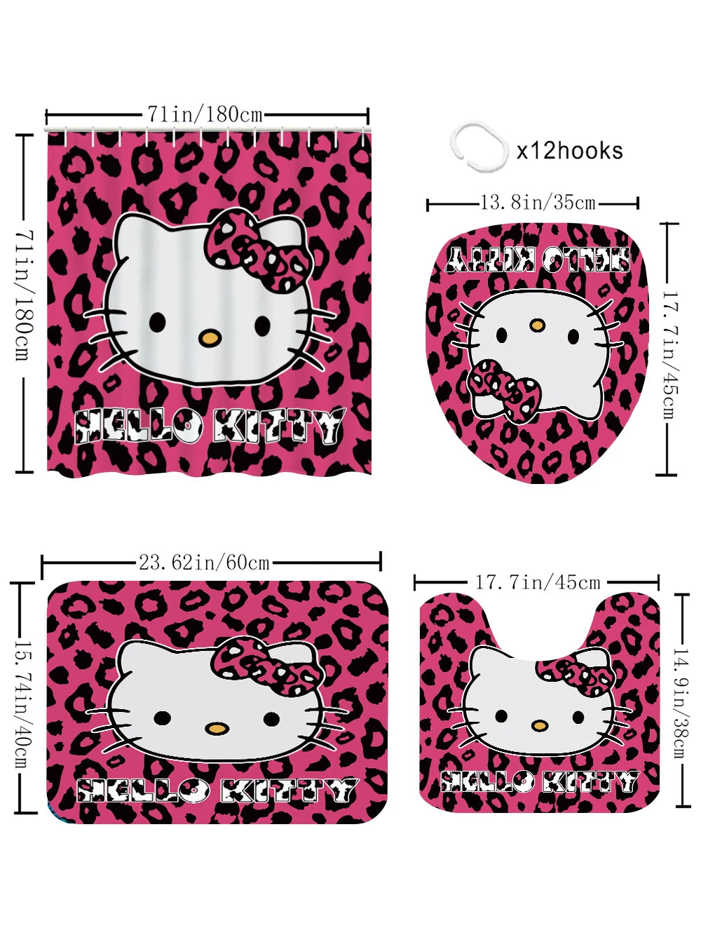 Sanrio Hello Kitty Bathroom Four-Piece Set