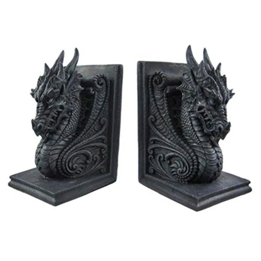 Gothic Dragon Bookends