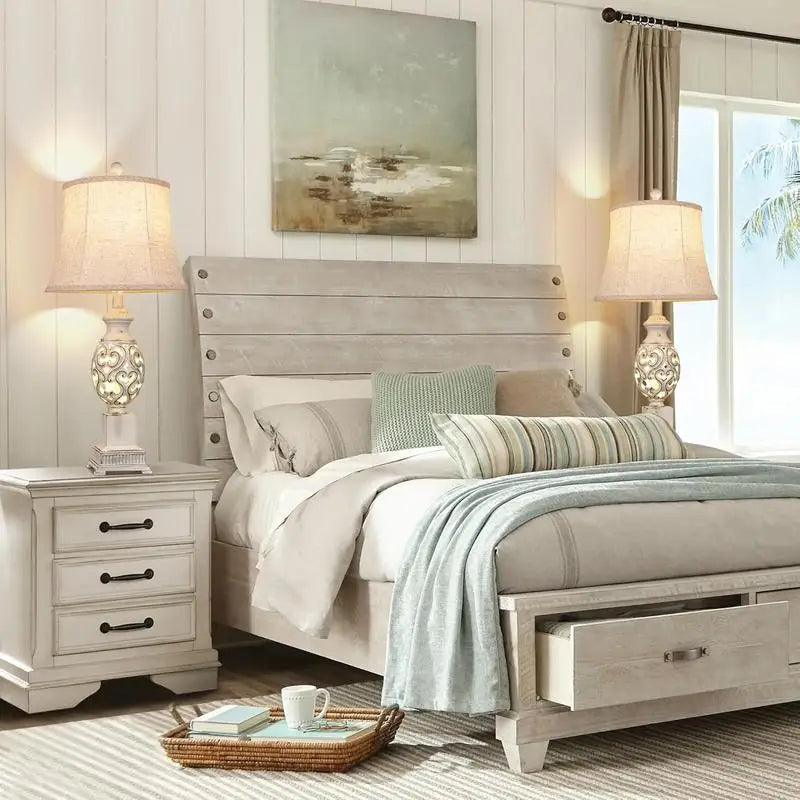 Set of 2 Table Lamps, 28"