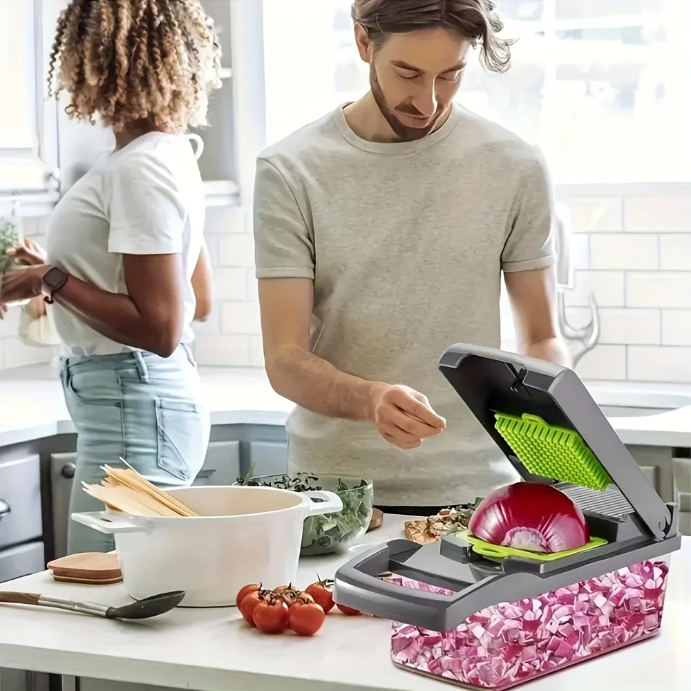 16-in-1 Manual Vegetable Chopper