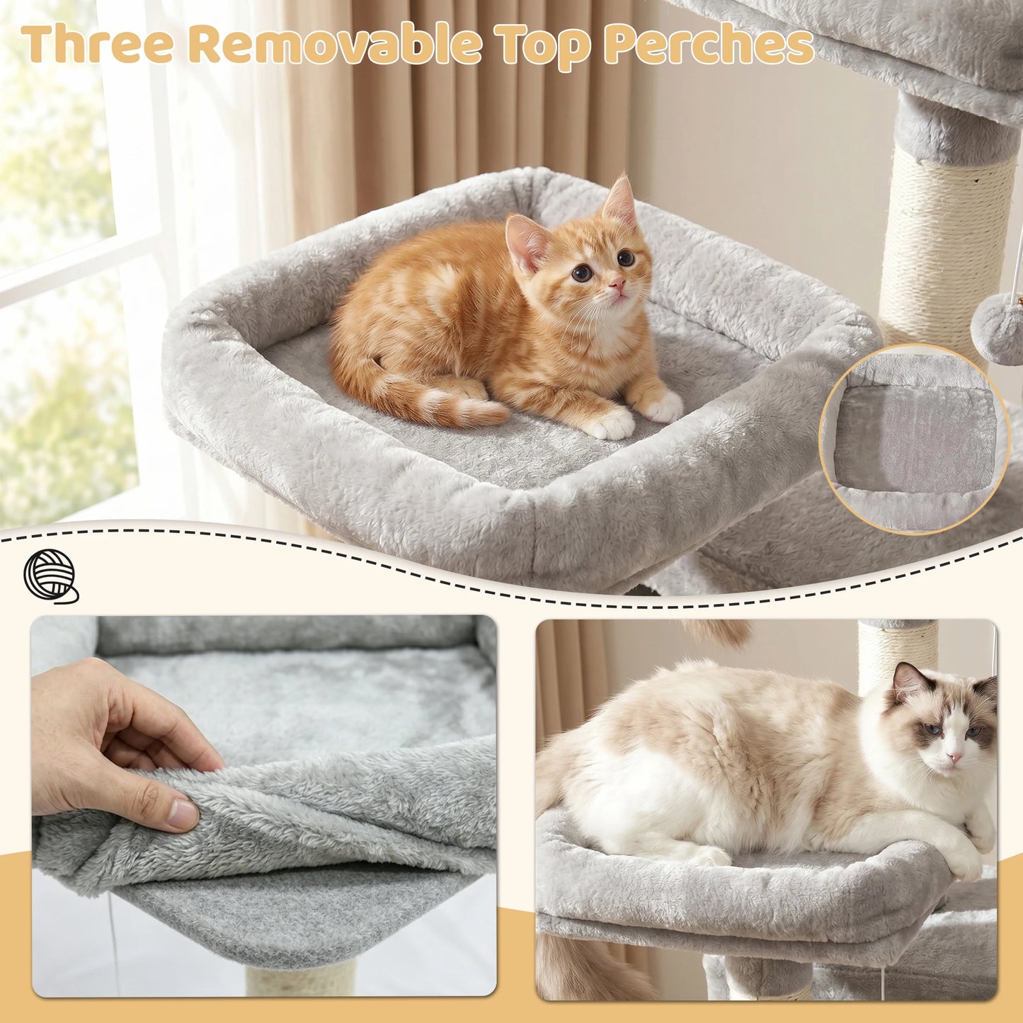 Large Multi Level Cat Tree Tower