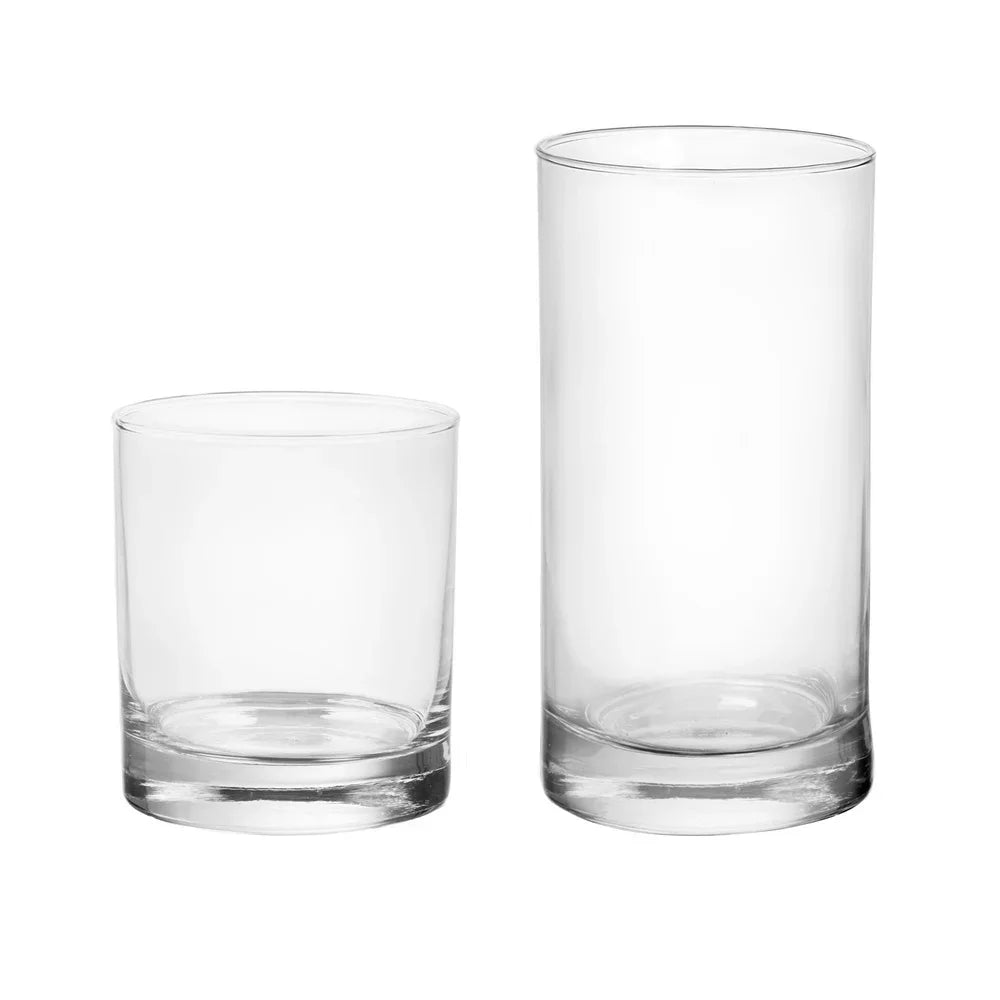 12 Piece Clear Drinkware Set