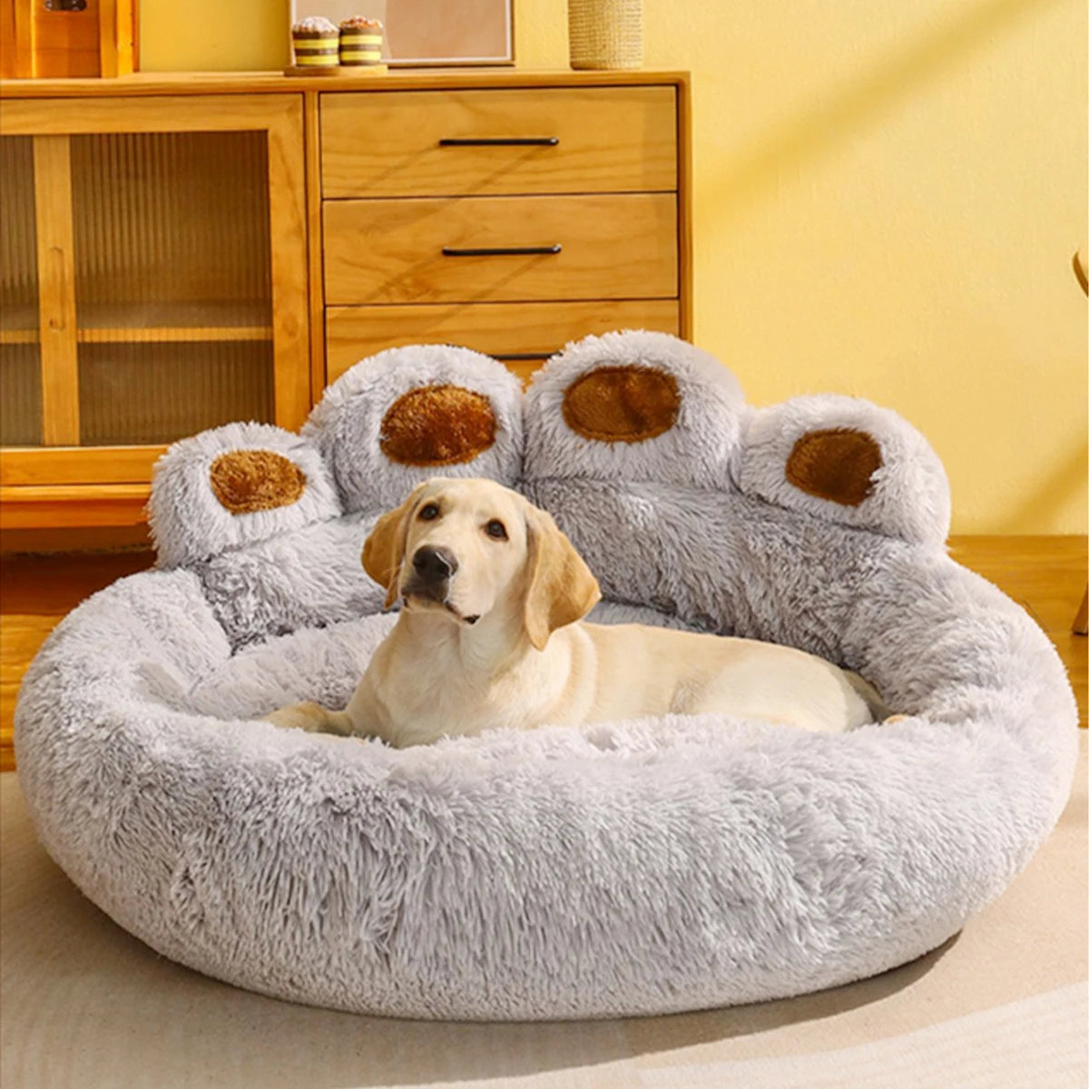 Fluffy Dog Winter Warm Sofa Bed