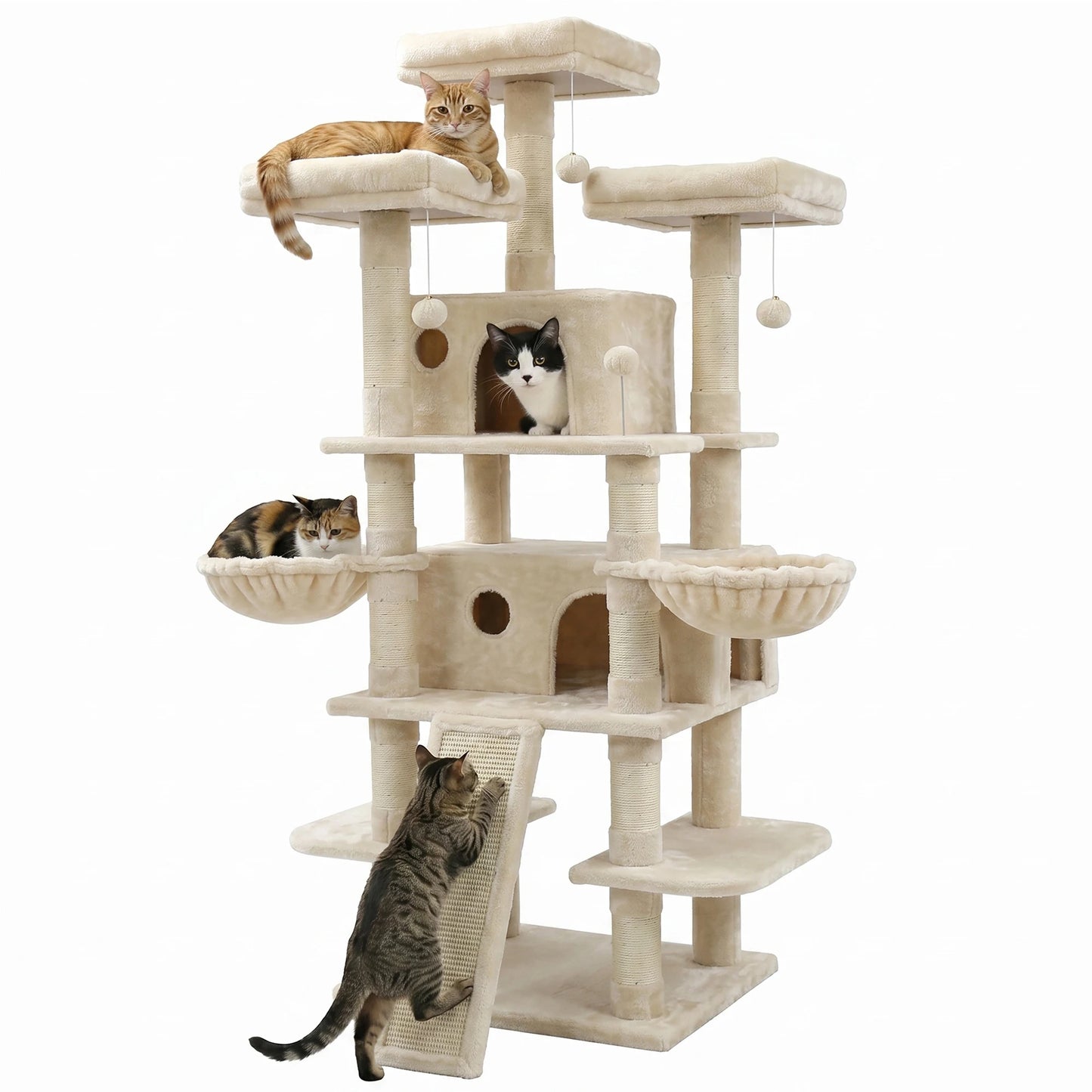Large Multi Level Cat Tree Tower