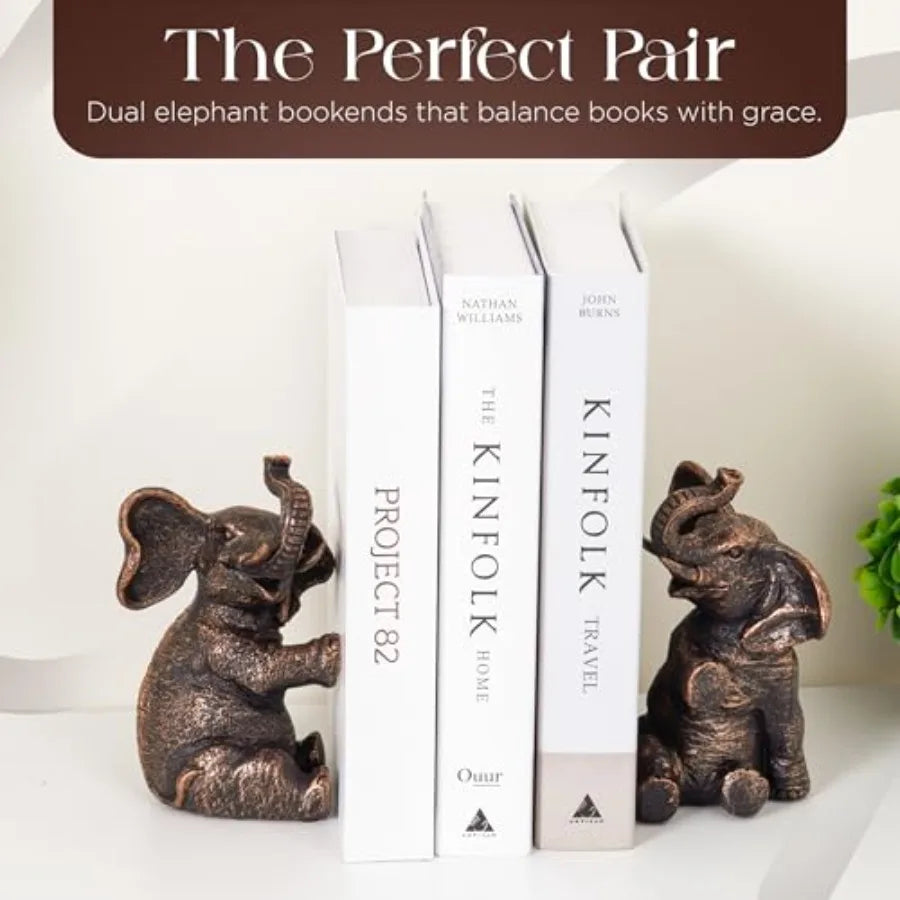 Vintage Elephant Bookends