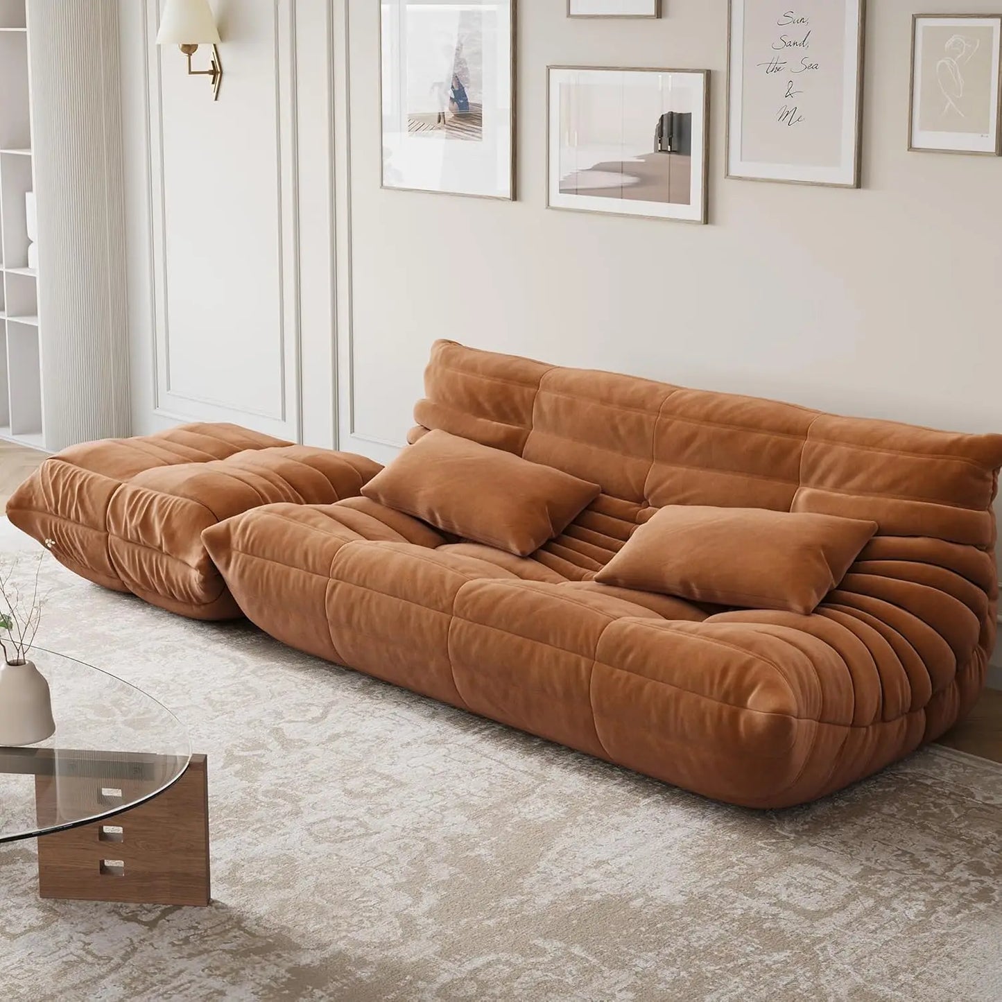 69 Inch Teddy Sofa ,Loveseat Bean Bag
