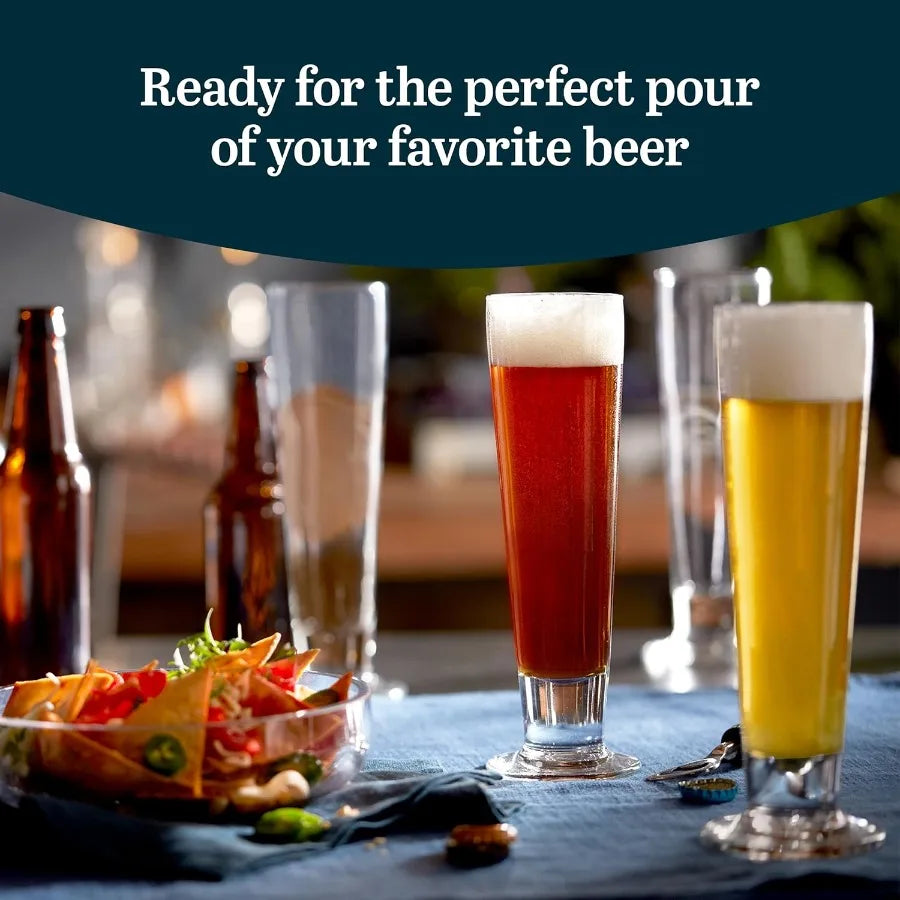 Stockholm Pilsner Beer Glasses Set Of 4