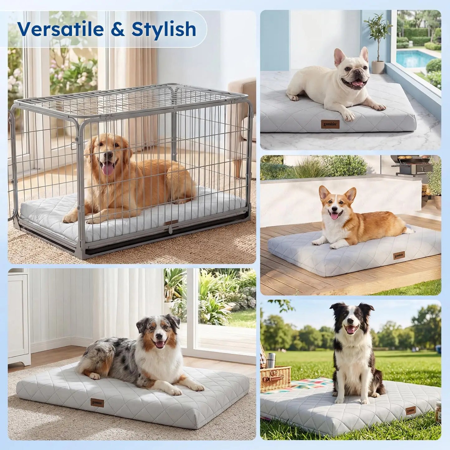 Orthopedic Cooling Dog Bed XXL 47x29in
