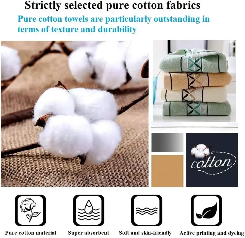 4 Packs Pure Cotton Hand Towel 100% Cotton