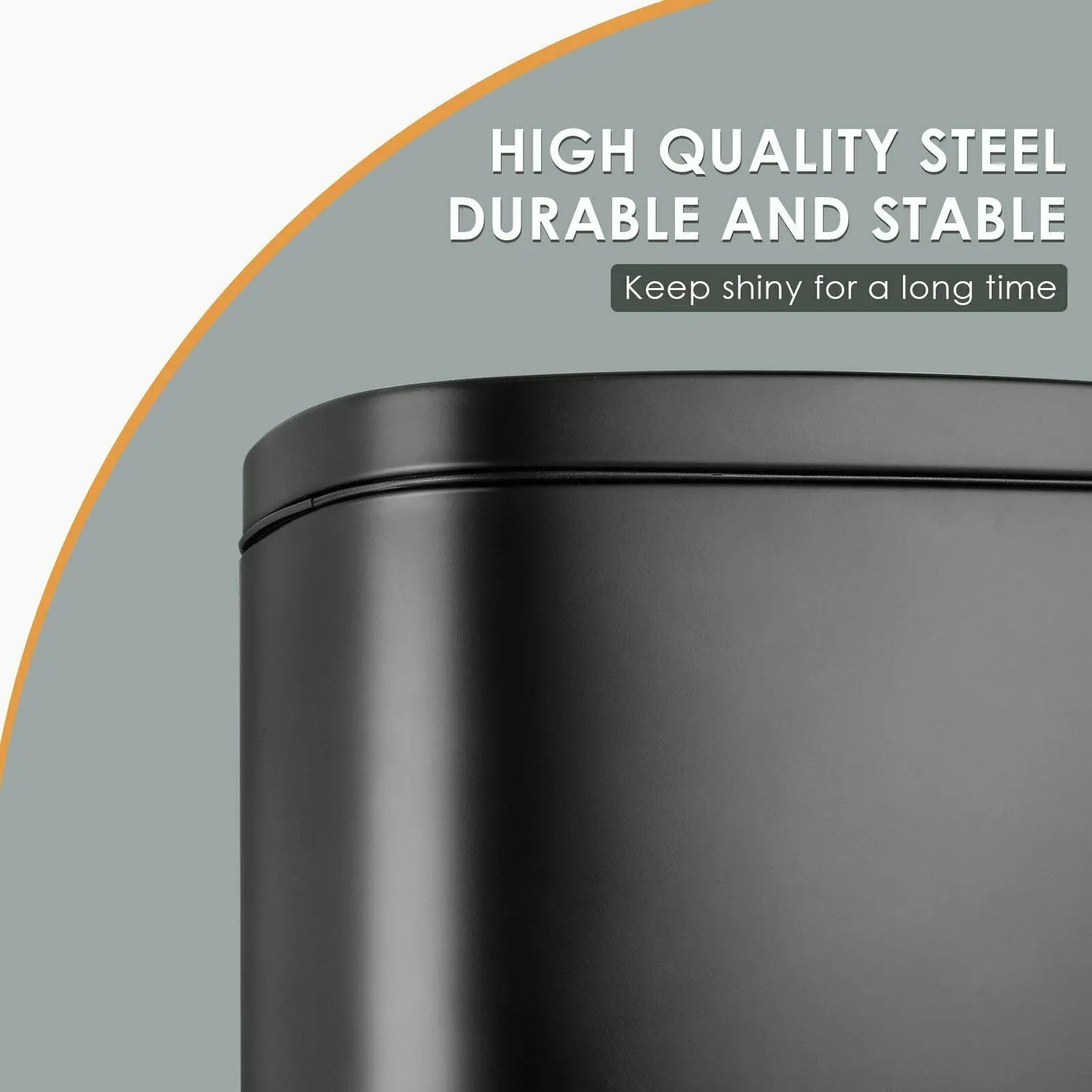 Rectangular Trash Can Soft-Close Foot Pedal