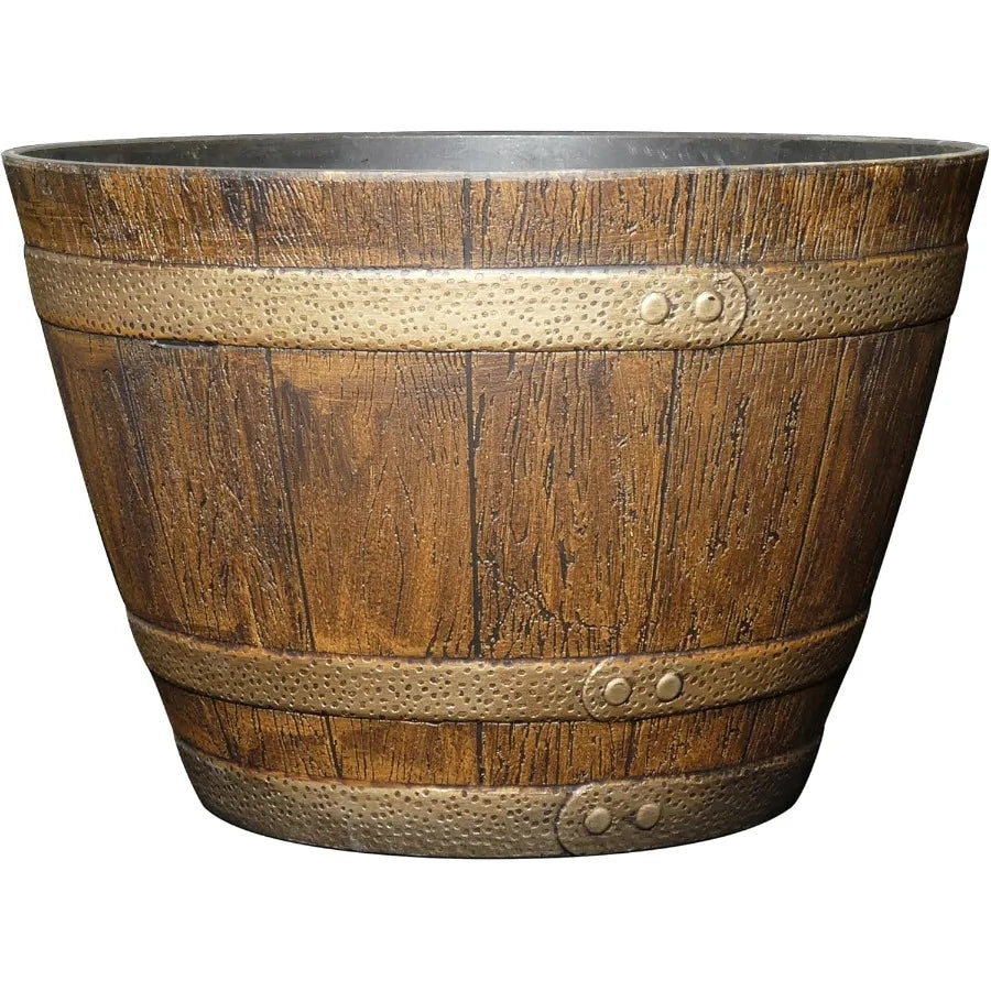 Whiskey Barrel Planters