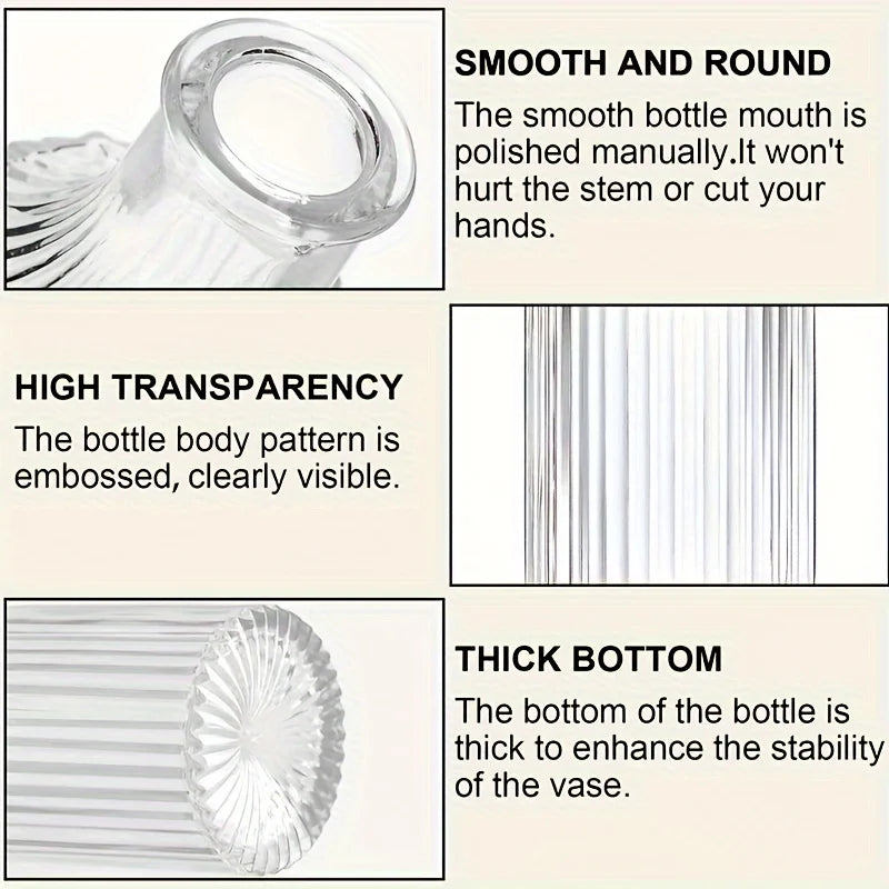 30Pcs Vase Set, Small Vases Glass Bud Vases