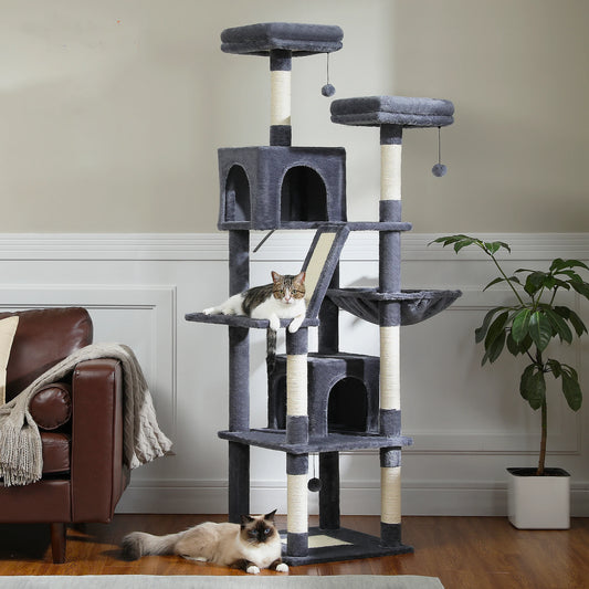 Large Cat Tree Tall Cat Tower for Indoor Cats