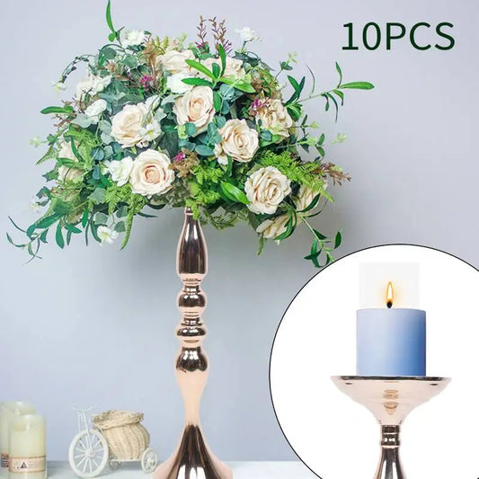 10 Pcs 19.5" Tall Gold Candelabra
