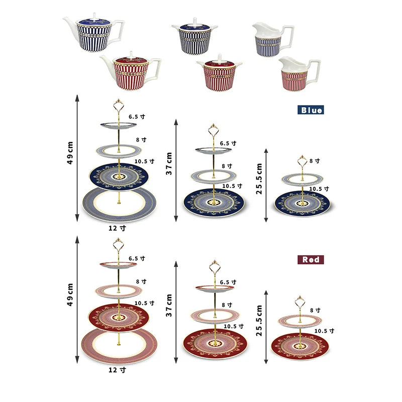 Geometric Pattern Ceramic Dinner Plate