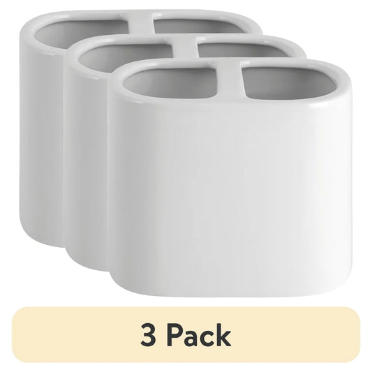 3 Pack Ceramic Toothbrush Holder