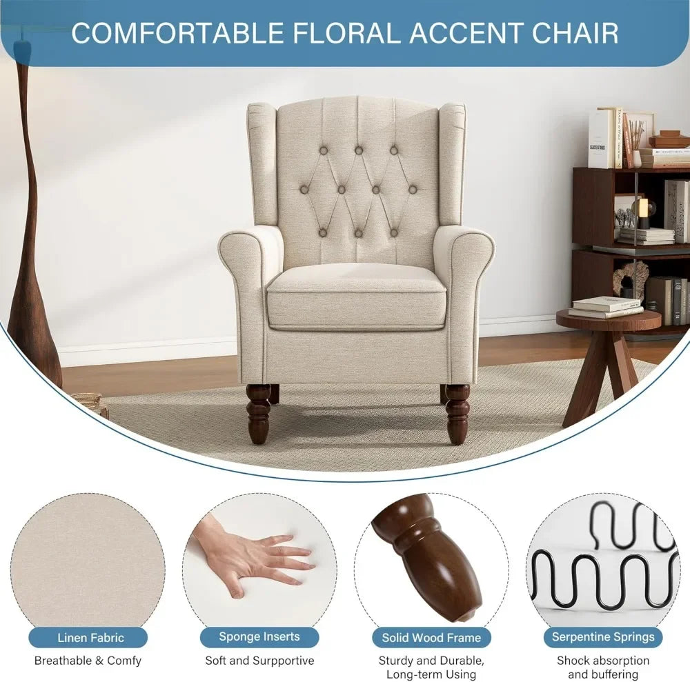 High Back Accent Chair