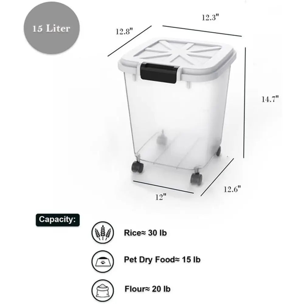 30 LB Storage Container with Measuring Cup