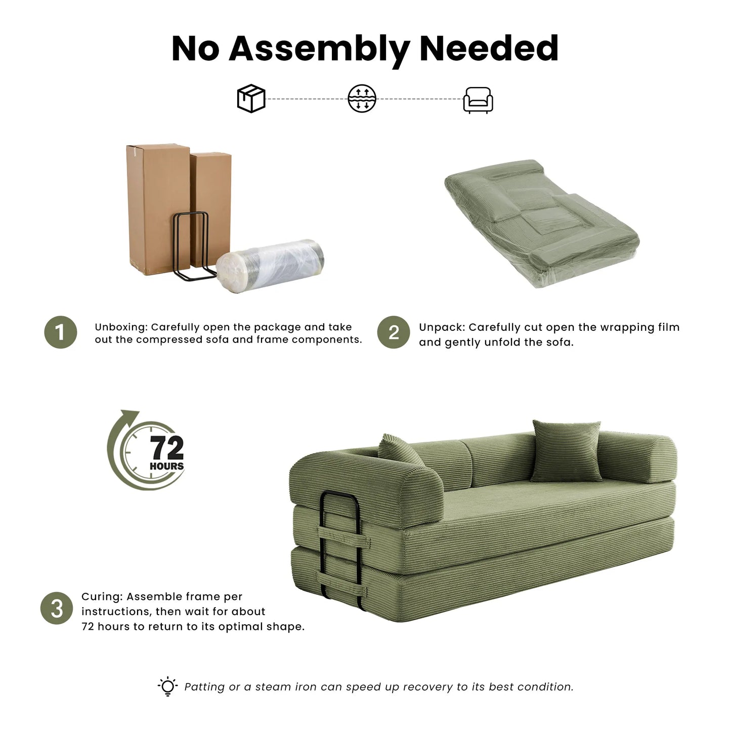 Folding Convertible Sofa Bed